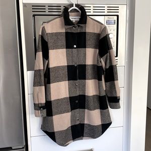 COPY - Steve Madden BB Dakota collab Shacket New never worn XS, beige black